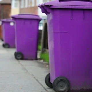 Why are Liverpool’s bins purple?